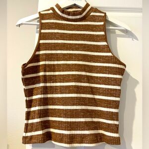 Super cute turtle neck sweater tank!